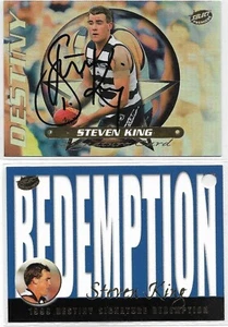 1999 Select Premiere Destiny Signature (DS7) Stephen KING Geelong 220/280 - Picture 1 of 1