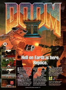 1994 magazine video game AD for 'shooter' DOOM II Hell on Earth 032823 - Picture 1 of 1