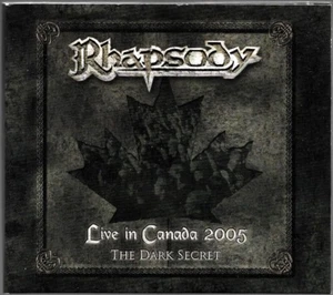 CD + DVD ALBUM / RHAPSODY - LIVE IN CANADA 2005 THE DARK SECRET / COMME NEUF - Imagen 1 de 2