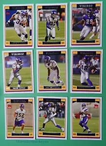 2006 Topps Minnesota Vikings Team Set 9 Cards Tarvaris Jackson Mewelde Moore - Picture 1 of 1