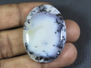 65Cts. Natural Dendrite Opal Oval Cabochon Loose Gemstone 29X40X06 MM Z416 - Bild 1 von 9
