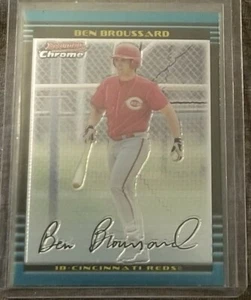 2002 Bowman Chrome #324 Ben Broussard Cincinnati Reds Baseball Card - Picture 1 of 2