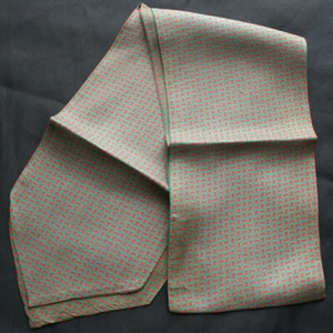 Vintage BRIONI Rot & Grün Foulard Seidentwill Ascot Italien - Bild 1 von 3