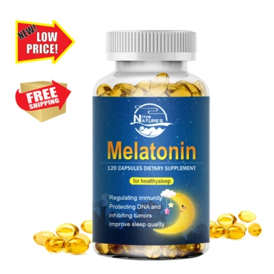 Cápsulas de apoyo para dormir de 10 mg mejoran la calidad del sueño alivian el estrés del sueño - Imagen 1 de 4