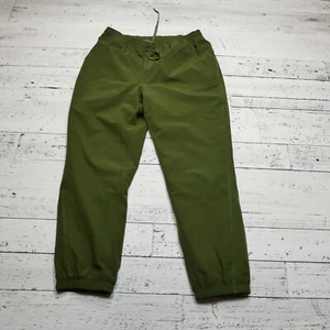 Gerry Fleece Lined Pants Womens Large Green Elastic Waist Pull On Leisure WARM - Picture 1 of 10