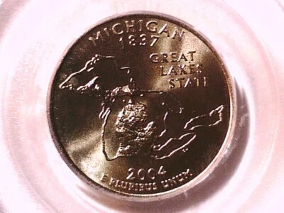 2004 D Washington State Quarter PCGS MS 67 Michigan 72252016 - Image 1 of 3
