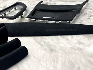 BMW SERIE1 E82 E81 E87 E88 ALCANTARA Interieurleisten Satz Set LHD - Picture 1 of 9
