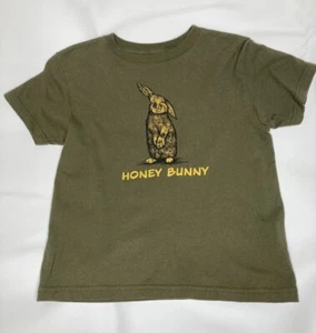 Asheville Bee Company Tshirt Childrens Unisex Green Honey Bunny Green Top Sz 5/6 - Picture 1 of 6