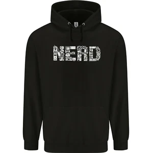 Nerd Word Art Geek Childrens Kids Hoodie - Picture 1 of 68