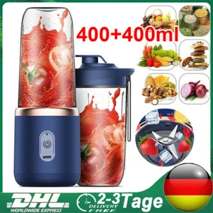 400ml Standmixer Smoothie Maker Mixer Blender Kaffeemühle Milchshaker Edelstahl - Bild 1 von 24