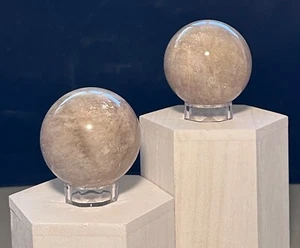 Belomorite Moonstone Sphere,Quartz Crystal,Metaphysical,Reiki,Decor, Unique gift - Picture 1 of 13