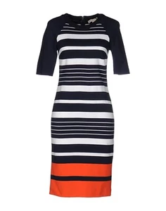Koffer Etui Kleid Etuikleid Abendkleid Cocktailkleid marine blau gestreift Gr M - Bild 1 von 6