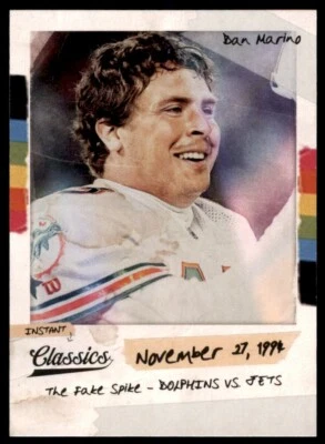 2018 PANINI CLASSICS INSTANT DAN MARINO MIAMI DOLPHINS #4 - Image 1 of 2