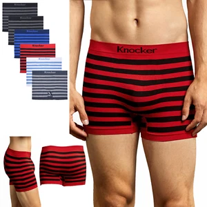 Slip boxer in microfibra da uomo 3, 6, 12 biancheria intima senza cuciture compressione elastica - Foto 1 di 5