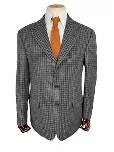 Vintage Magee Tweed Blazer 42R Soft Line Navy Beige Kariert - Bild 1 von 12
