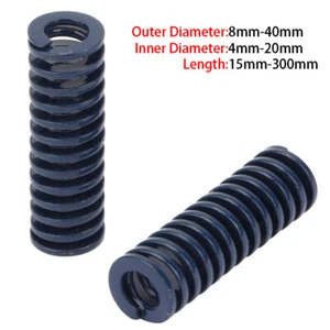 Blue OD 8mm-40mm Compression Spring Heavy Duty Stiff Heavy Load Die Springs - Picture 1 of 15