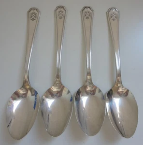 (4) Vintage Puritan Silver Plate Bowling Souvenir Spoons - Picture 1 of 4