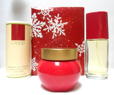 Avon Candid Lasting Moments Set de Regalo Perfume Spray Polvo Crema Corporal Foto 1 de 3