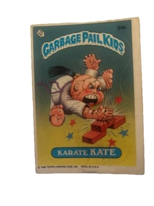 Topps Garbage Pail Kids 1986 Serie 3 Karate Kate Trading Card #94b - Foto 1 di 3