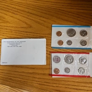1972 United States Mint Uncirculated P & D 11 Coin Mint Set W/ OGP - Picture 1 of 4