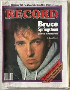 RECORD Magazine VTG Issue - Nov 1982 w/ Bruce Springsteen • Steve Winwood - VGC - Picture 1 of 7