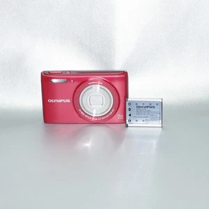 LOVELY Olympus Stylus VG-180 Red Digital Camera + USB Charging Cable +FAST POST! - Picture 1 of 8