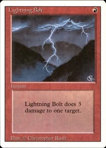 Lightning Bolt Revised NM Red Common MAGIC THE GATHERING MTG CARD - Picture 1 of 2