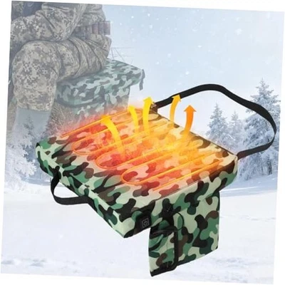 Almofada de assento aquecida de caça com 3 níveis de aquecimento 13 x 16 polegadas camuflagem - Imagem 1 de 4