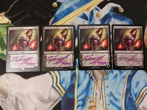 Liliana of the Veil SIGNED MTG New Phyrexia Black Mythic Lightly Played x4 - Picture 1 of 4