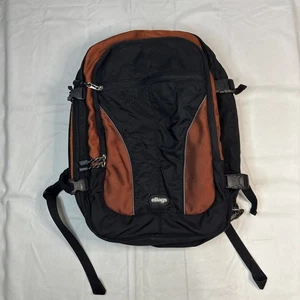 eBags Travel Backpack Convertible eTech Weekender Carry On 22x14x7 Orange Black - Picture 1 of 11