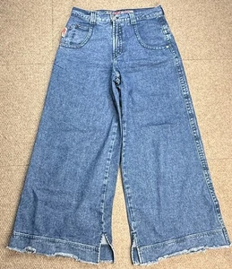 JNCO Destroyer Limited Men's Dark Stone Wide Leg Embroidered Jeans Size 32x32 - Picture 1 of 12