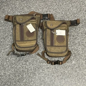 (LOT OF 2) AOLAILUD Biker Drop Leg Bag Thigh Waist Tactical Hiking Waterproof - Picture 1 of 10