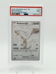 Pokémon 2025 blanco en blanco llamarada negro blanco raro #173 Reshiram Ex PSA 9 - Imagen 1 de 4