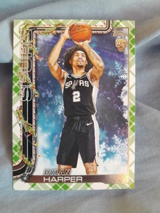 2025 topps holiday plaid RC Dylan Harper - Picture 1 of 2