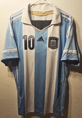 Camiseta de fútbol para hombre Copa Mundial Argentina 2010-2011 talla XL se ajusta como una LRG Foto 1 de 4