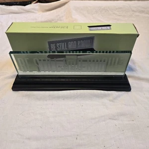 Inspirio Sei still und erkenne stehend Glastafel Psalm 46,10 - Zondervan 2004 - - Bild 1 von 10