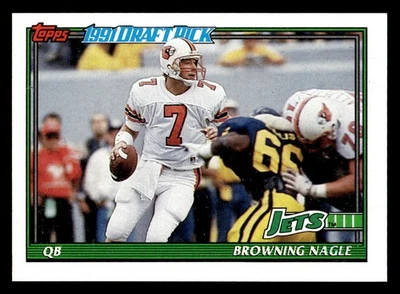 Browning Nagle 1991 Topps #481b RC - Image 1 of 2