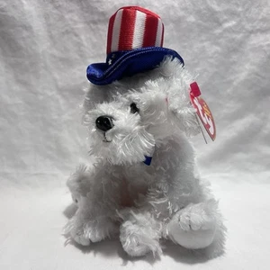 TY Beanie Baby - FIRST DOG (Internet Exclusive) MWMTs Plush Stuffed Animal Toy - Picture 1 of 4