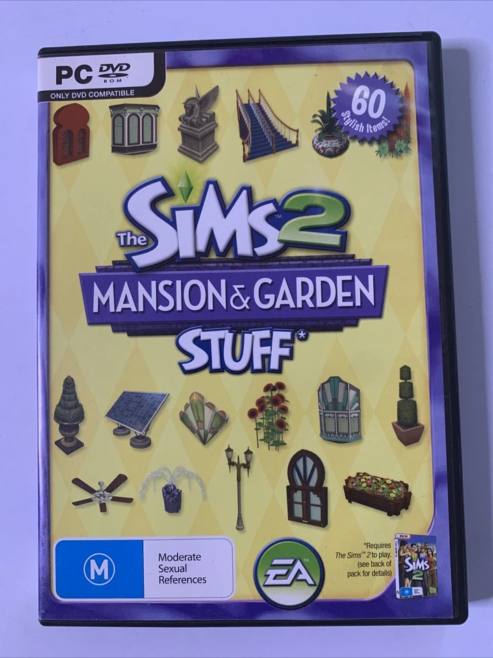 The Sims 2: Mansion & Garden Stuff Pack 2008 PC DVD Windows Expansion Game - Image 1 of 4