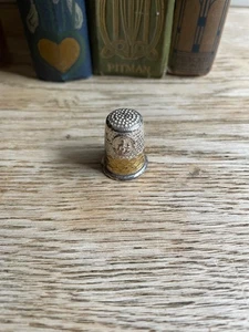 Religiöser Fingerhut Lourdes Silber Messing Metall - Bild 1 von 5