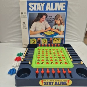 Stay Alive Brettspiel Milton Bradley 100% Komplett 1978 Original Vintage Box - Bild 1 von 7