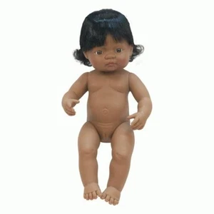 Miniland Educational Baby Doll Latin American Girl 38cm - Picture 1 of 1