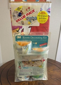 Vintage Disney Little Mermaid 3M Room Decorating Kit Value Pack - Picture 1 of 5