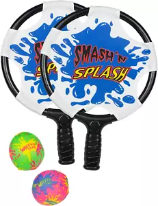 Smash 'N' Splash Water Paddle Ball Swimming Pool Game, 11" Diameter - Picture 1 of 12