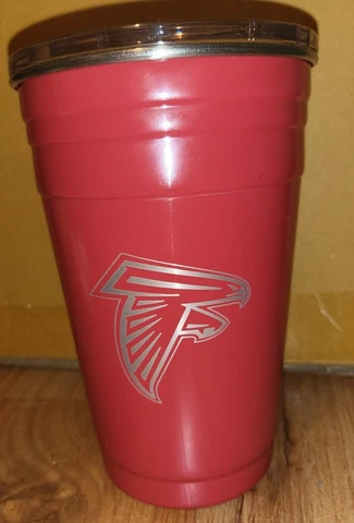 Atlanta Falcons NFL Tumbler Travel Cup Double Wall Stainless Steel 22oz Tailgate Cover