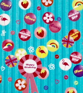 Happy Birthday Geschenkanhänger mit Klebeanhänger, 2 für 1£, weiblicher Geburtstag, Geschenke - Bild 1 von 1