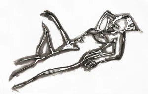 TOM WESSELMANN "MONICA LYING DOWN ONE ARM UP" 1990 | SIGNED | SEE LIVE* BUY/SELL - Picture 1 of 2