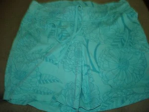 WOMENS FLOWER SHORTS 92% COTTON 8% SPANDEX - Picture 1 of 12