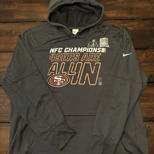 Nike San Francisco 49ers NFC Champions Locker Room Trophy Hoodie Size 2XL - Picture 1 of 6