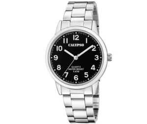 Reloj Calypso Hombre Solo Tiempo Negro En Acero K5858/4 - Imagen 1 de 3